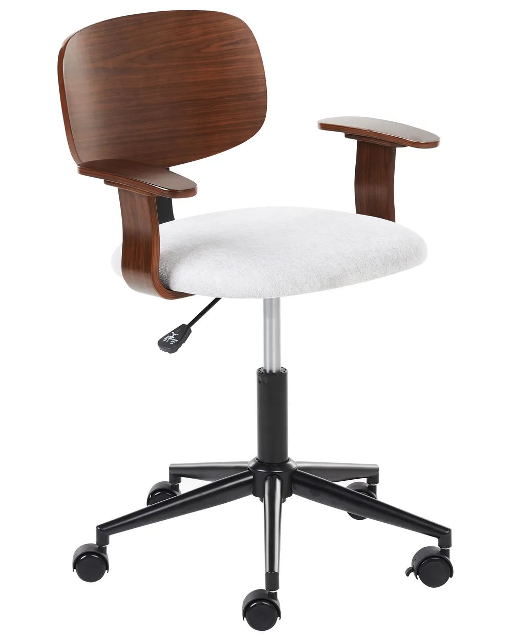 Sedia da scrivania GUNNISON Lino sintetico Grigio chiaro