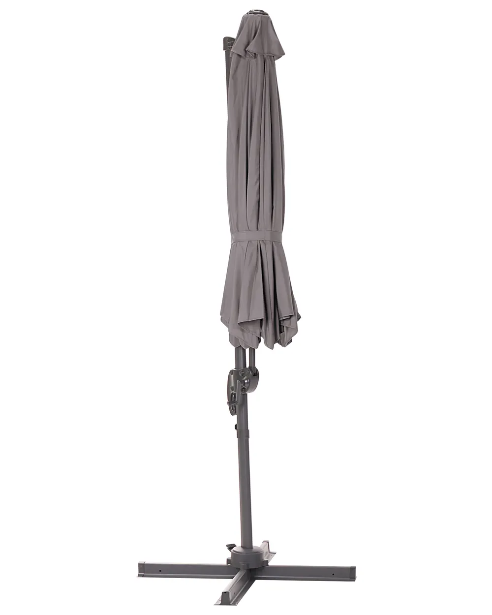 Parasol ogrodowy na wysięgniku 294 cm SAVONA Ciemnoszary_1102962