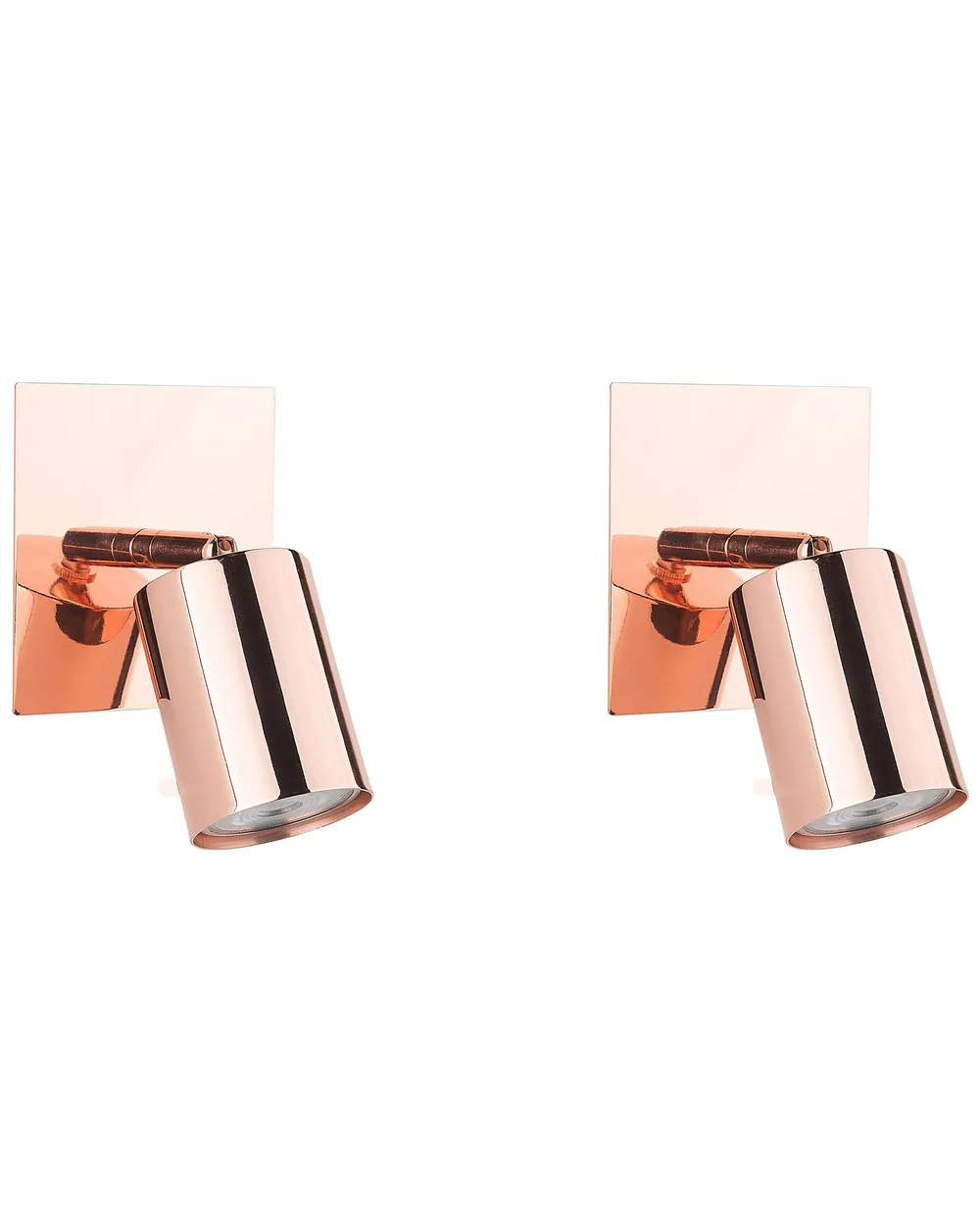 Zestaw 2 lamp spot TIGRIS Regulowana Metal Miedziany