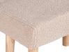 Fotpall bouclé beige TAKOMA_850208