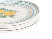 Zastawa stołowa 24-częściowa TARRAGON Porcelana Biały/ zielony_1069211