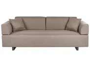 Sofa 3 Seater SOKNA with Tables Fabric Taupe_953145