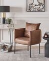 Faux Leather Armchair Brown MALMOS _931410