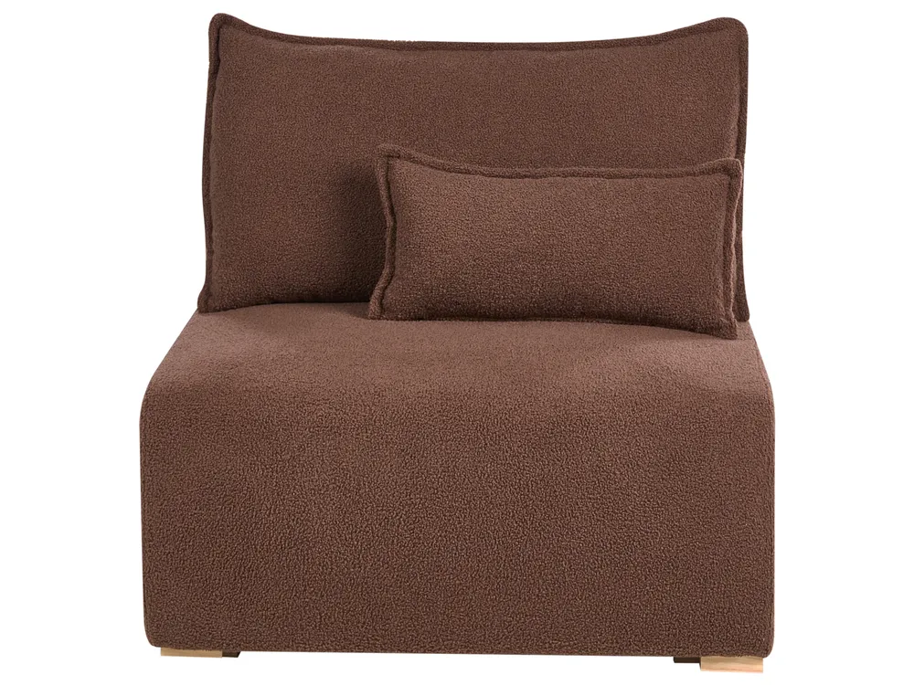 Modular U-Shape Sofa NERBO Boucle Brown_1034441
