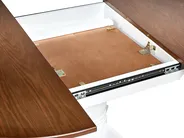 Extending Dining Table AKRON Brown Ash Wood 106/150 cm 106 cm Wood_996823