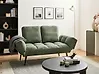Sofa Bed 2 Seater BREKKE Boucle Green