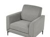 Ensemble canapés et fauteuil en tissu gris 6 places FENES_897812