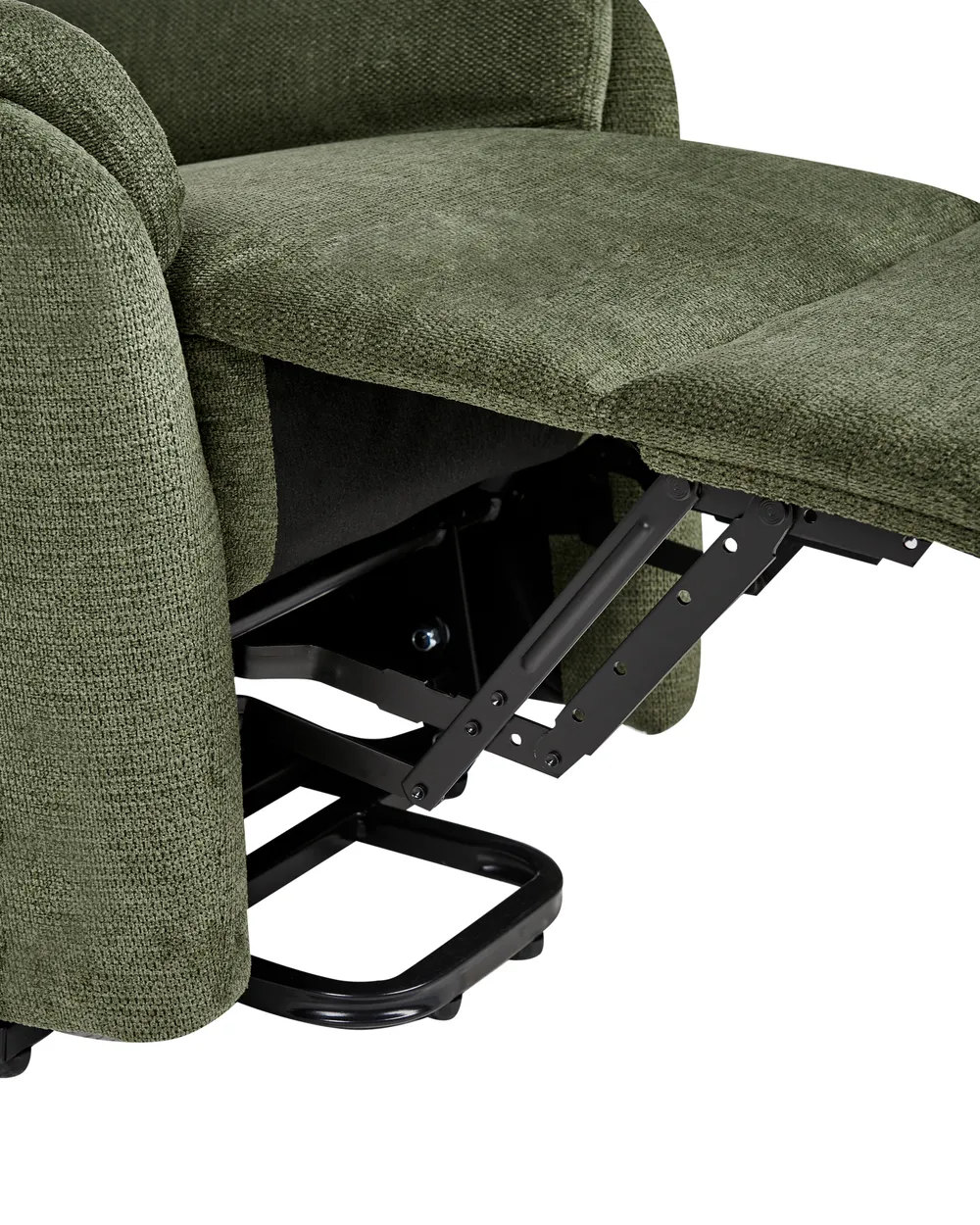 Electric Recliner Chair ELEGY with Footrest Fabric Green_951631