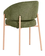 Conjunto de 2 cadeiras de jantar ZANE Tecido Verde_1161003