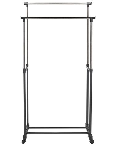 Kleiderständer Metall schwarz / silber 160 cm GILMER