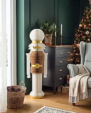 Christmas Decoration VINTERELV 100 cm Nutcracker Beige_1187412