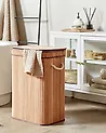 Laundry Basket KALUTARA Bamboo Light Brown