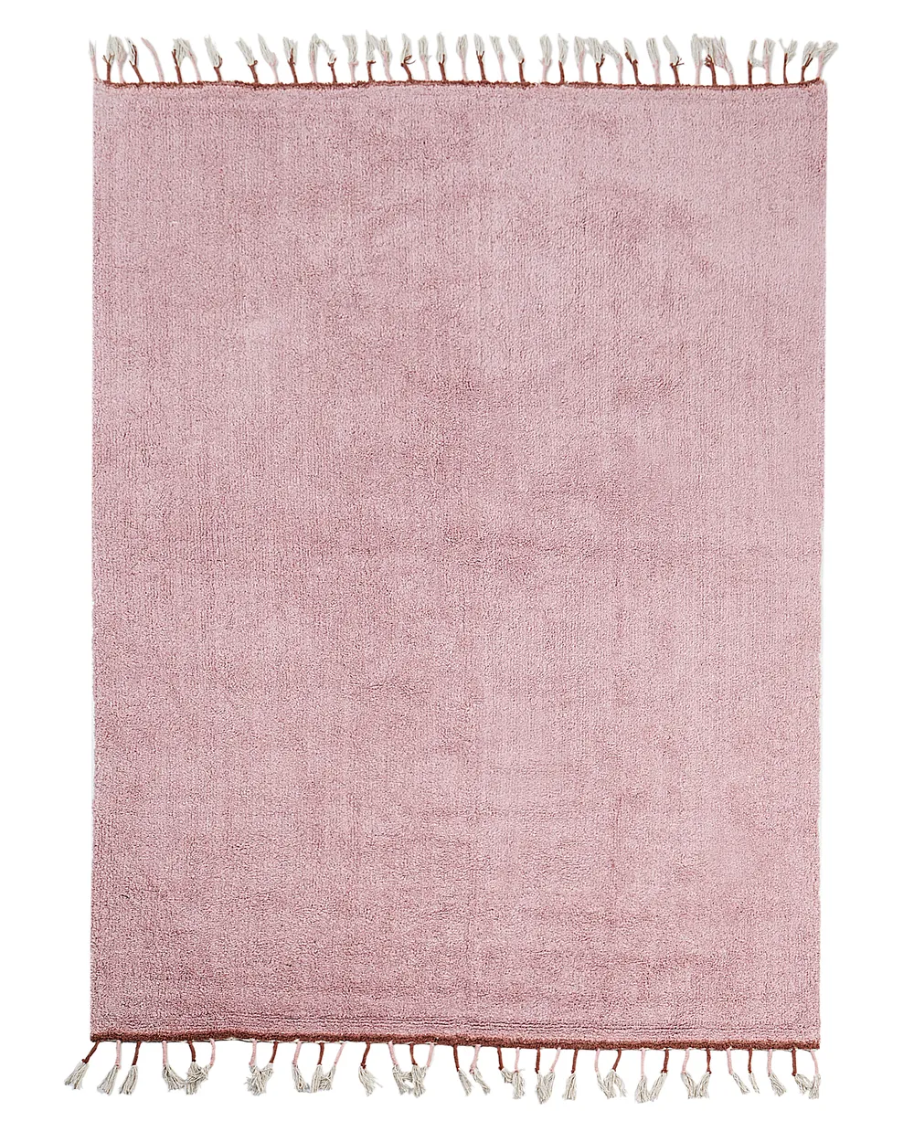 Matta EJAZ Rosa 140 x 200 cm Bomull | Beliani.se