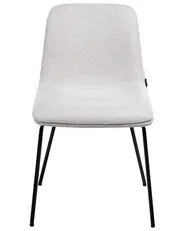 Set of 2 Dining Chairs LORIDA Fabric Light Grey_999011