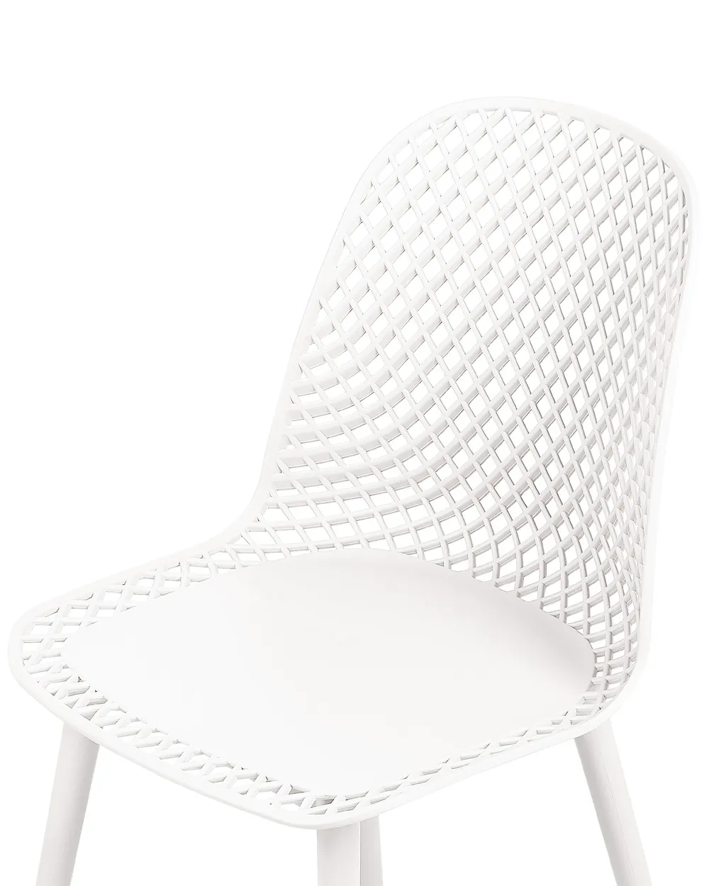 Set of 4 Dining Chairs EMORY White_876548
