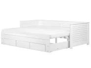 Bed with Storage Drawers Wood CAHORS 90 x 200 cm (EU Single) White_760613