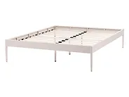 Bed Metal VAURS 140 x 200 cm (EU Double) Light Beige_1165427