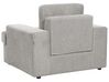 Set of 2 Fabric Armchairs Light Grey ALLA_893868