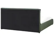 Ottoman Bed BAJONNA Fabric Dark Green 180 x 200 cm (EU Super King)_970634