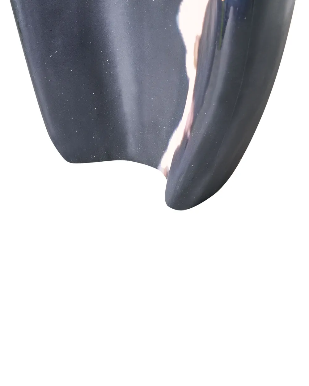 Wazon dekoracyjny LAGOS 40 cm Drewno mango Czarny/ beżowy_1036975
