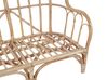 Set da giardino 4 posti in rattan naturale con cuscini beige BRINDISI_796585