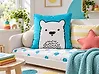 Throw Cushion WARANASI Cotton 45 x 45 cm Blue