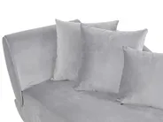 Left-Hand Chaise Longue MERI with Storage Velvet Light Grey_903552