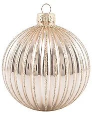 Set of 40 Baubles FROSTICE Glass Gold_1192181