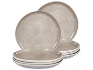 Set di 8 piatti piani COSTMARY Gres porcellanato Grigio_986583