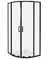 Shower Enclosure JUKATAN 900 x 900 x 1850 mm Black
