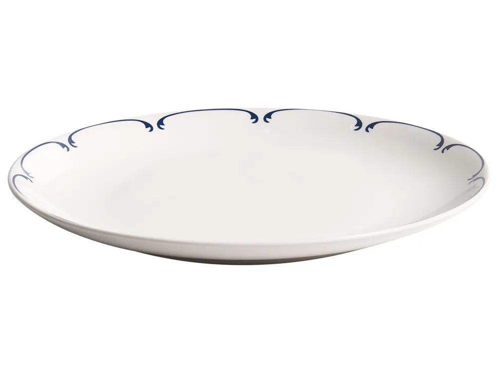 Zastawa stołowa 24-częściowa CHAROLI Porcelana Biały/ niebieski_1061863