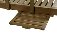 Sun Lounger AMANTEA II Reclining Acacia Wood Dark Brown_871632