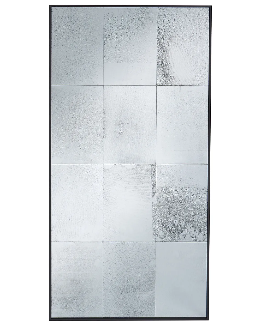 Wandspiegel CALMONT 60 cm 120 cm Glas Schwarz