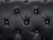 Living Room Set 4 Seater CHESTERFIELD Leather Black_769430
