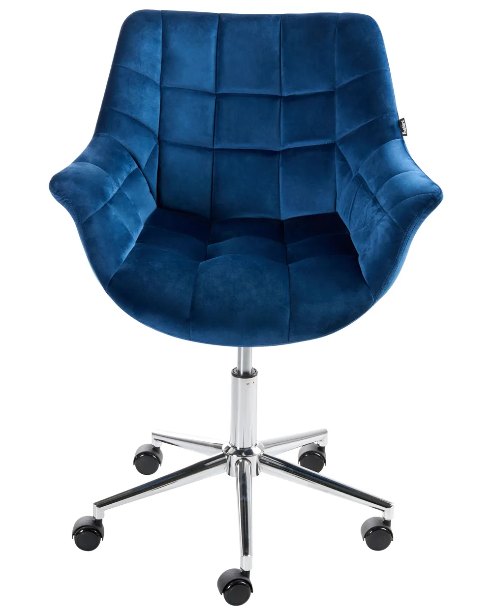 Desk Chair LABELLE Velvet Navy Blue_1024806