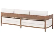Garden Sofa 3 Seater SAMPIERI Metal Brown_1007018