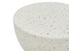 Beisttelltisch Beton cremeweiss Terrazzo Optik rund ⌀ 40 cm CAORIA_873828