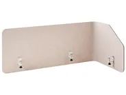 Divisorio da scrivania FOLDY 120 x 50 cm Beige_1041414