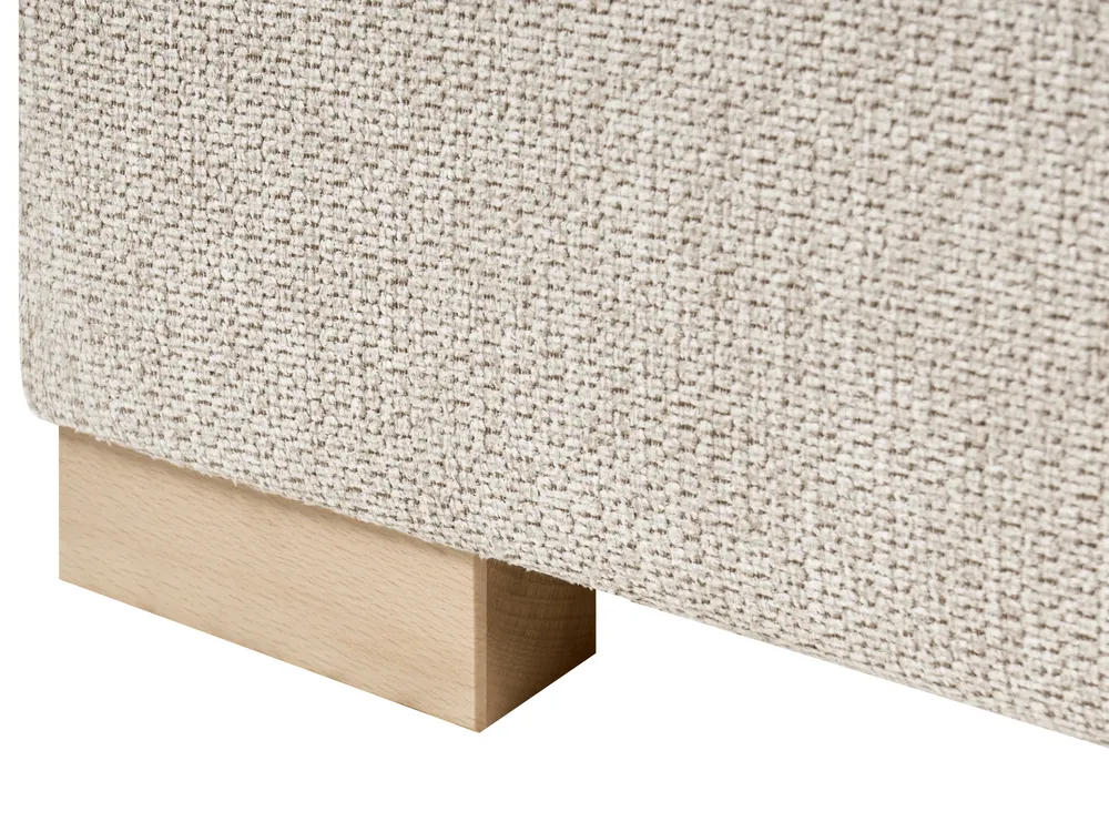 Boxspringbett mit Stauraum MAJOR Stoff Hellbeige 120 x 200 cm_1028009