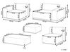 7 Seater Modular Garden Lounge Set Beige BATTIFOLLO_933972