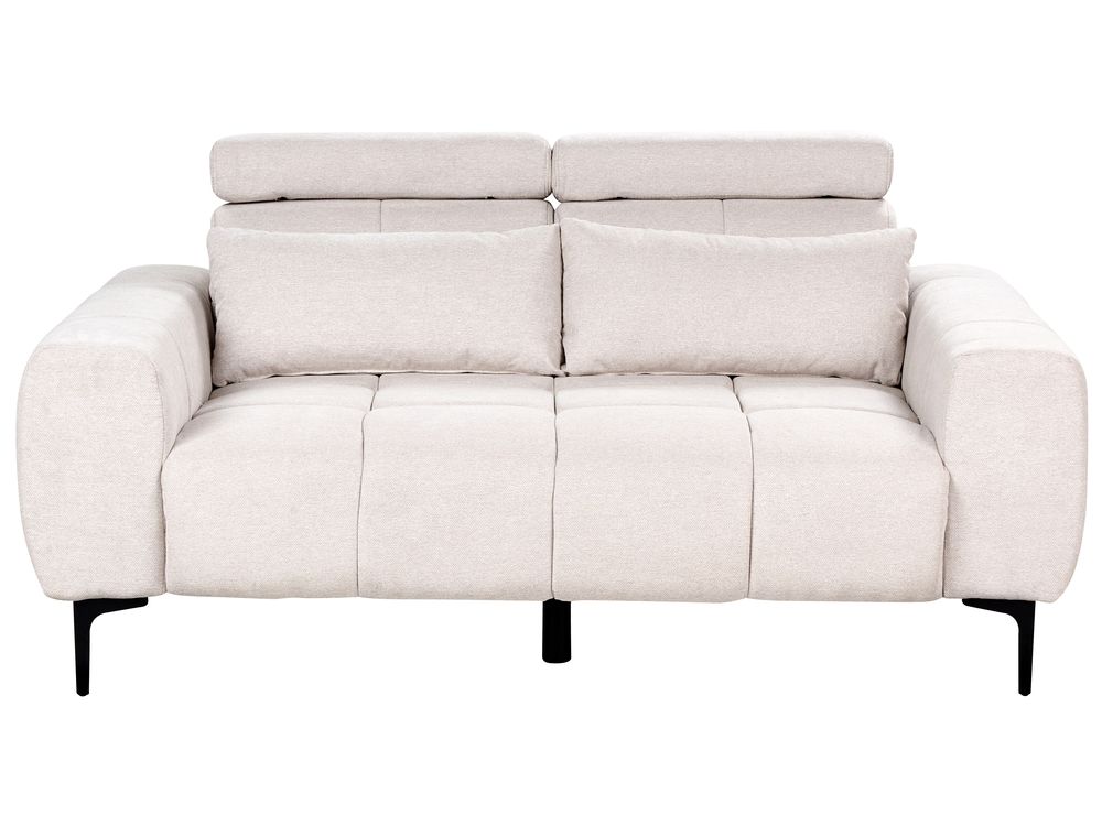 Sofa 2 Seater VEGAMO Fabric Light Beige