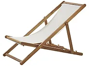 Set of 2 Folding Deck Chairs ANZIO Acacia Wood Light Brown_1184767