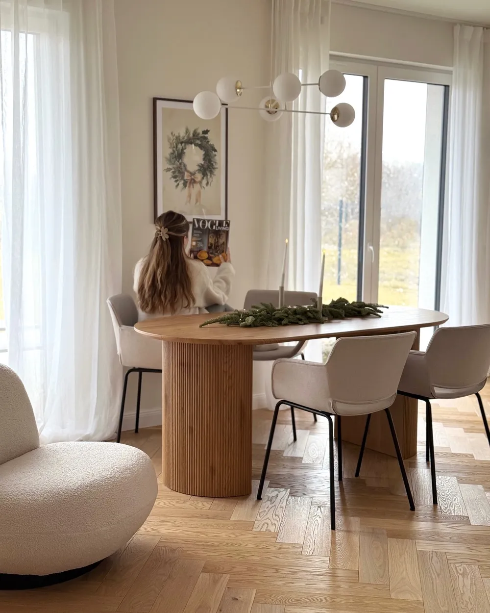 Dining Table SAVORY Light Brown 180 cm 90 cm_957076