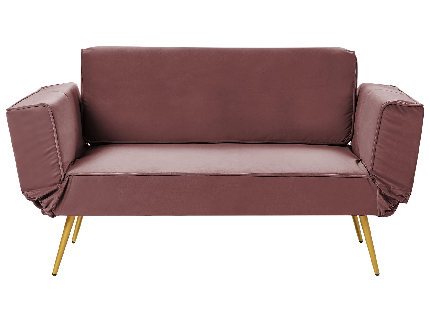 2-Sitzer Schlafsofa Samtstoff rosa SAARELA_932732