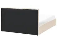 Letto contenitore DREUX Velluto Beige chiaro 140 x 200 cm_1012258