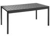 Garden Dining Table BARTICA 154 cm 84 cm Black