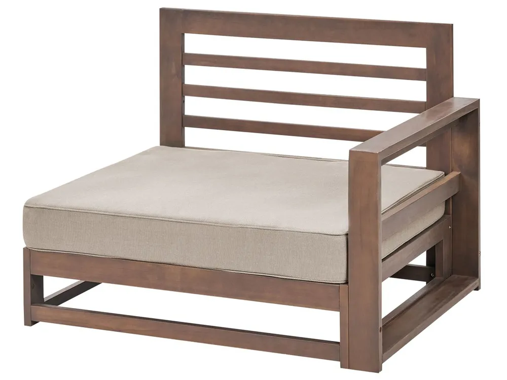Set da giardino con tavolo 5 posti TIMOR Modulare Legno di acacia certificato Marrone scuro_853369