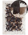 Cowhide Area Rug 140 x 200 cm Brown with Beige OKCULU_743062