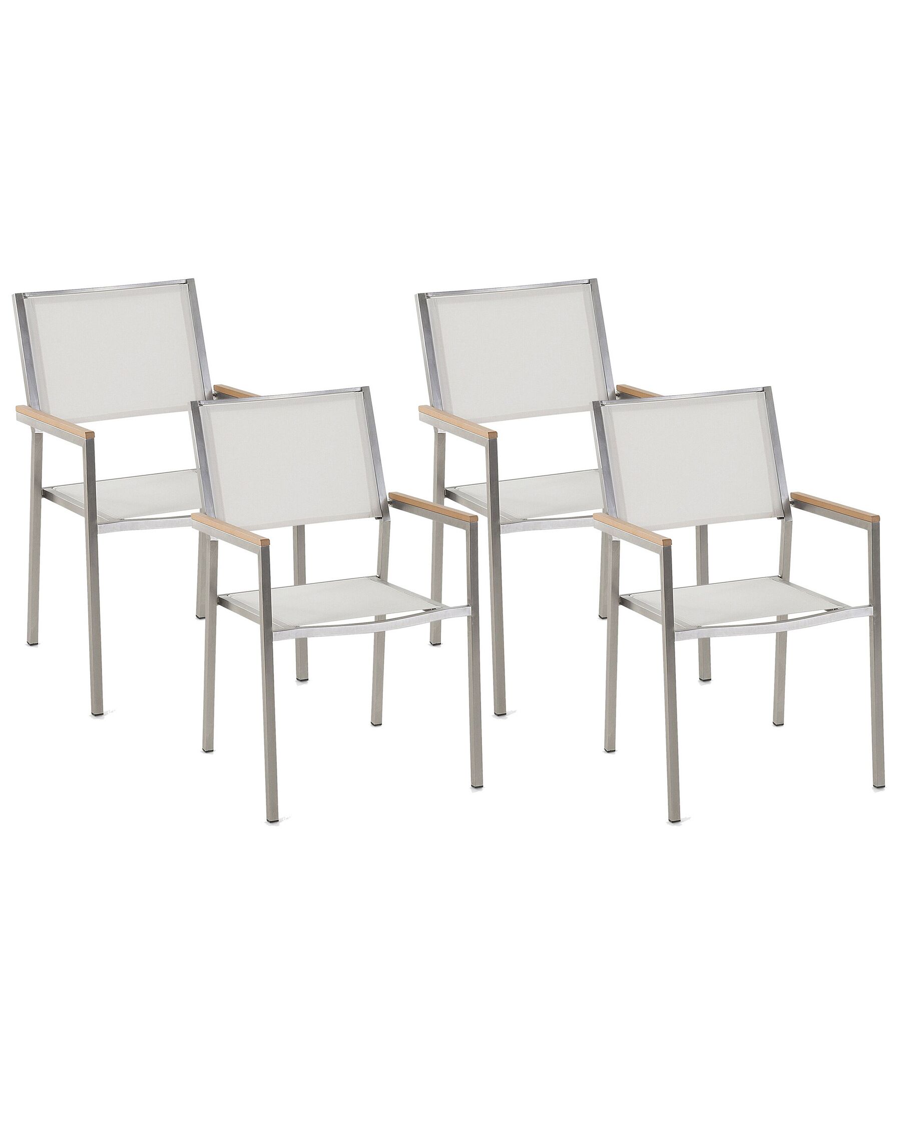 Fehér kerti szék négydarabos szettben GROSSETO_818410