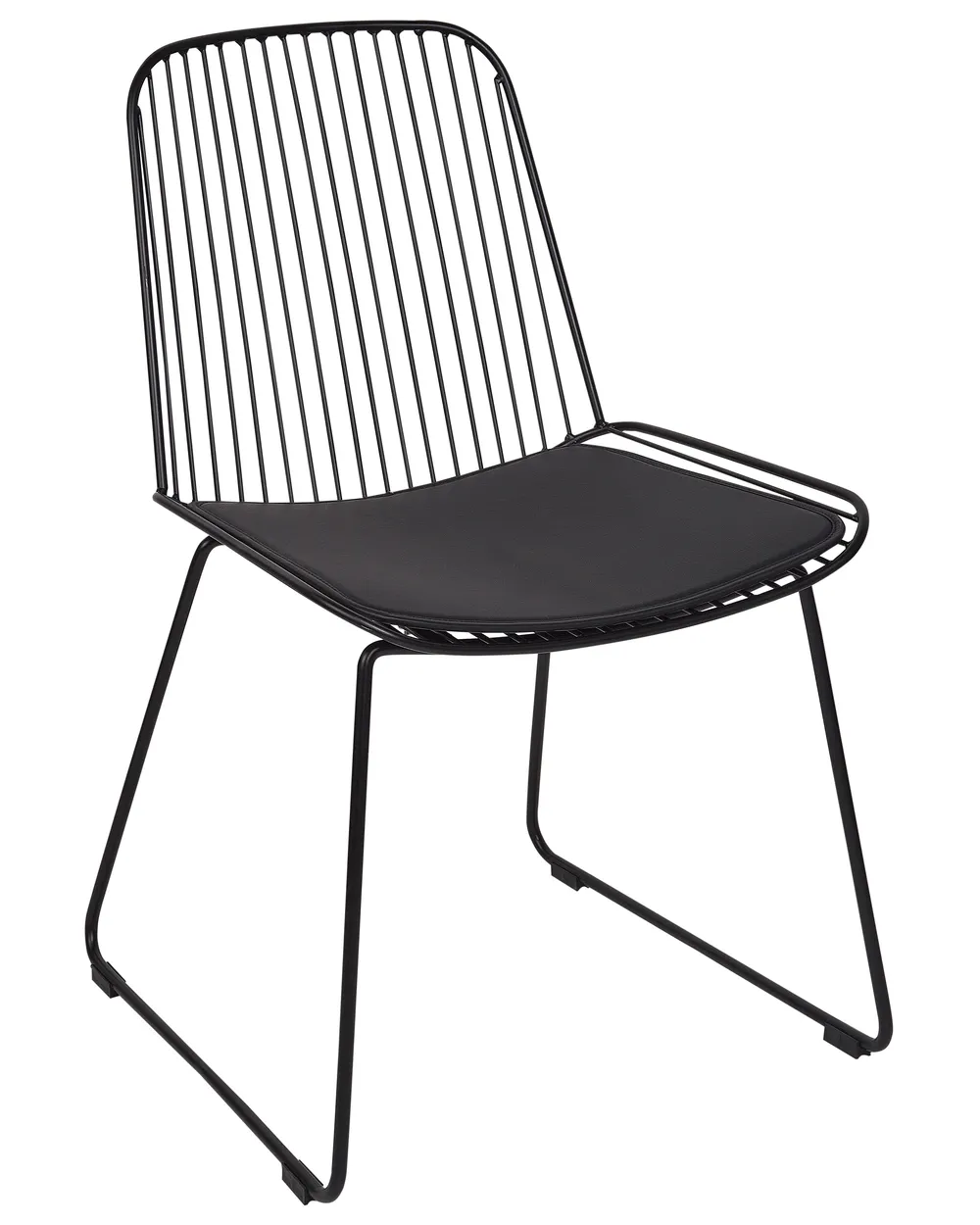 Set di 2 sedie da pranzo PENSACOLA Metallo Nero_907477